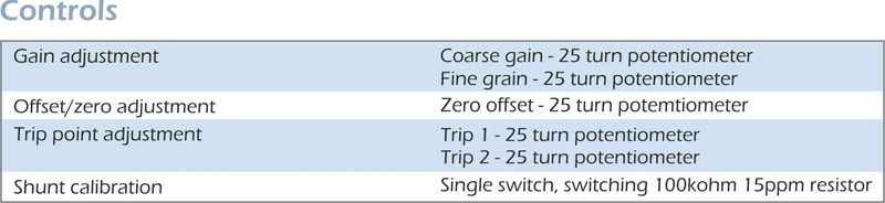 LCTA Load Cell Trip Relay Module specifications 2